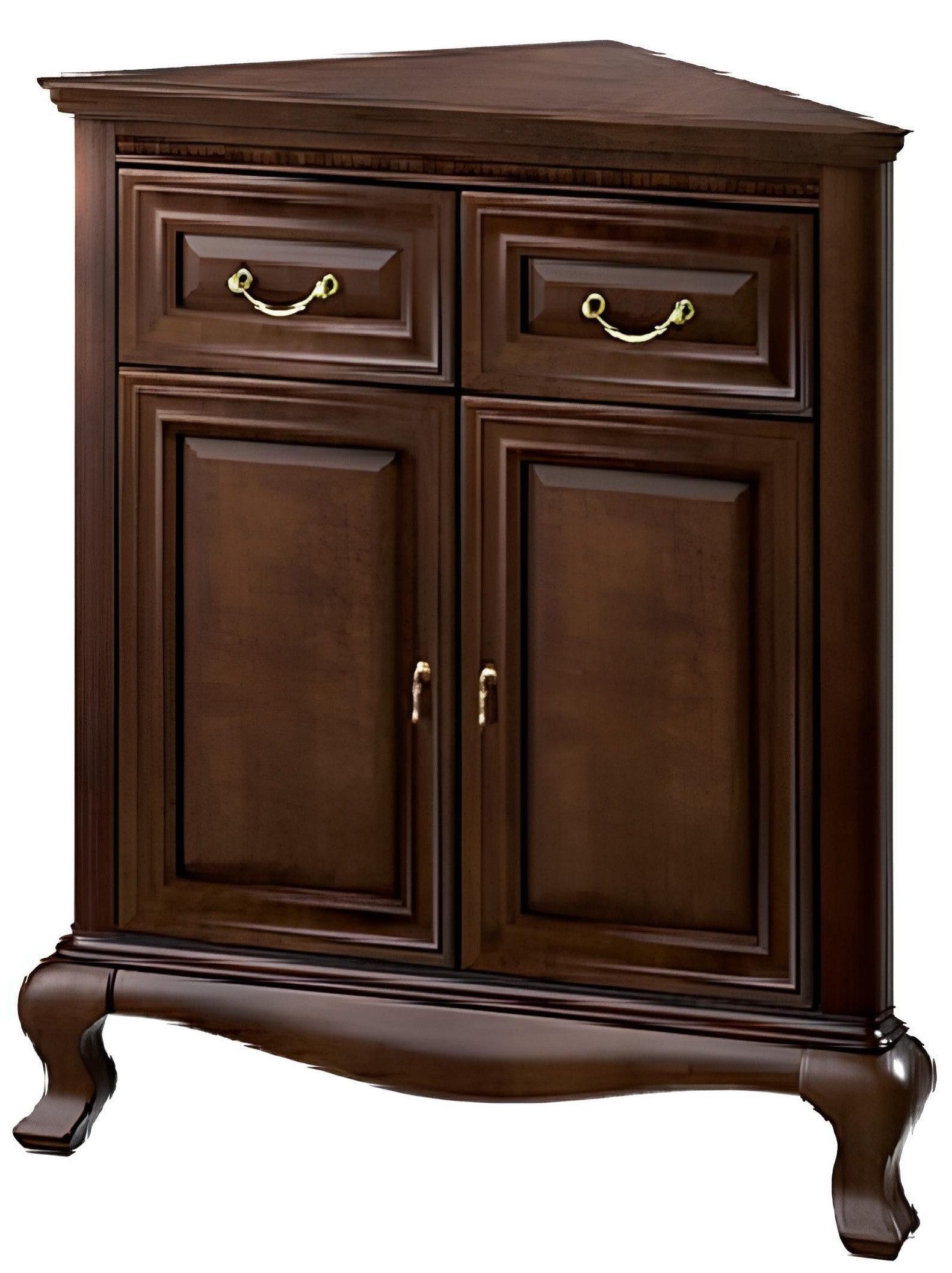 Xlmoebel Eckkommode Eckkommode aus Echtholz mit viel Stauraum und zeitloser Eleganz (1 St., Klassische Kommode Kommoden Kommodenschrank - Model V-KN), Hergestellt in Europa