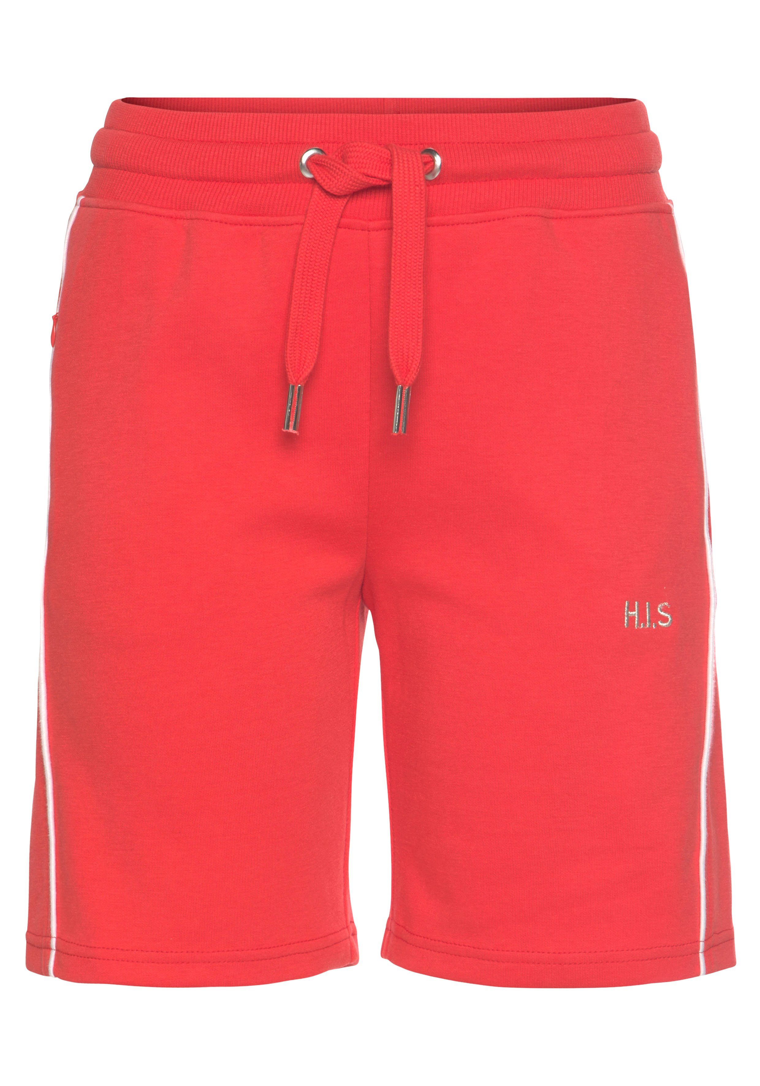 mit Eingrifftaschen rot Bermudas H.I.S