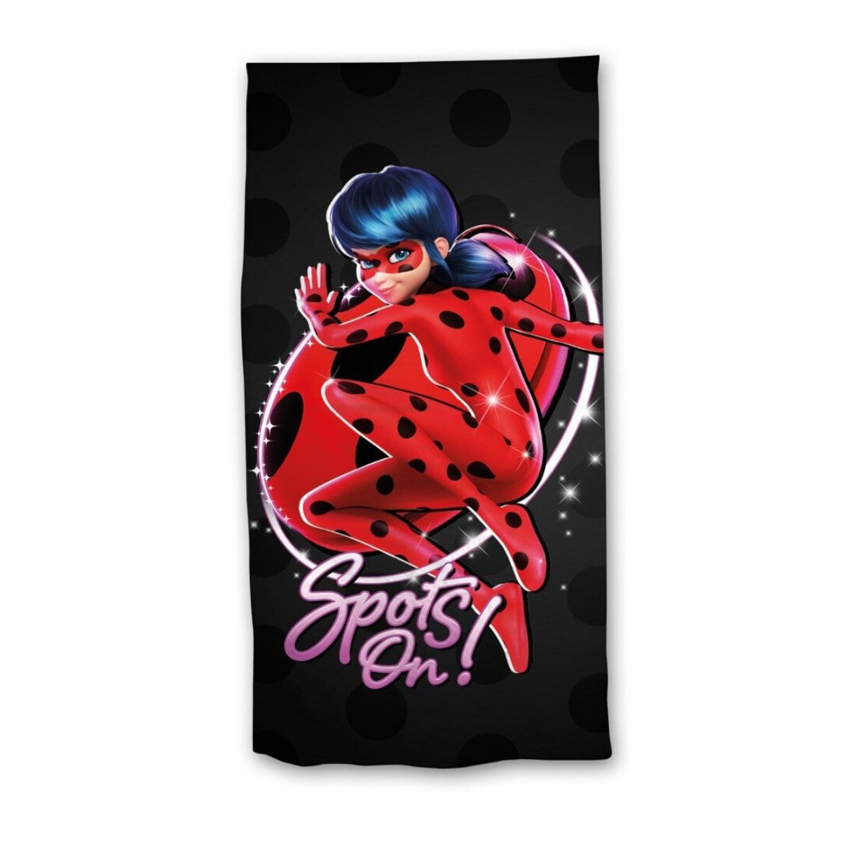 Aymax sprl Strandtuch Miraculous Ladybug Badehandtuch aus 100% Baumwolle 70x140 cm