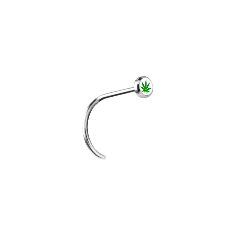 Nasenpiercing Nasenpiercing Edelstahl 316L 0,8x6,5mm Logo Auswahl