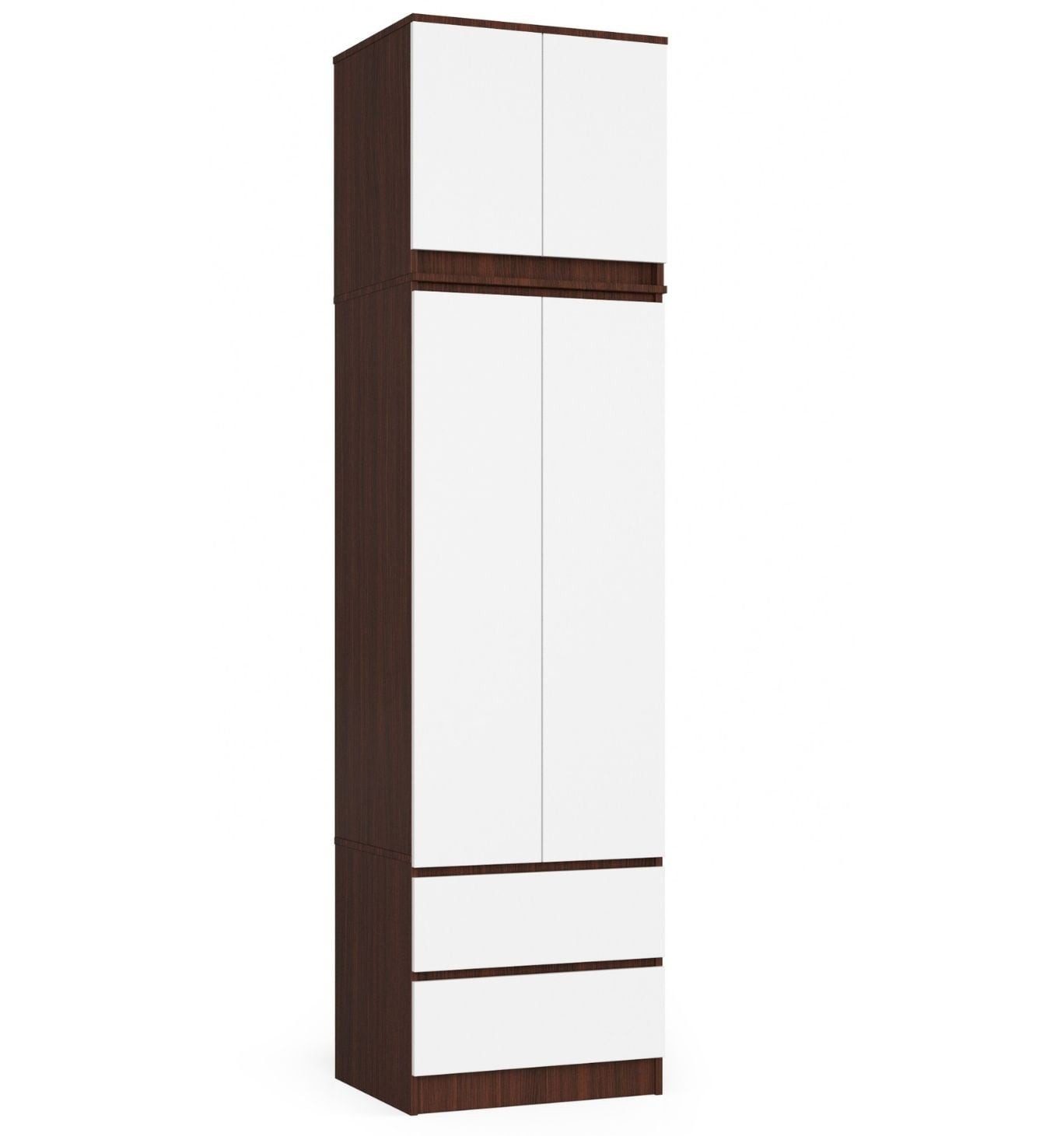 Raumhirsch Furniture Kleiderschrank Moderner Kleiderschrank - Stilvoller Stauraum - Garderobenschrank Weiße mattierte Oberfläche, 3 Türen, Soft-Close-System, 180x120x50 cm