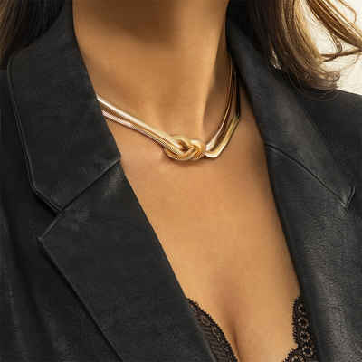 Rouemi Choker Damen-Halsketten, modische Temperament-Halskette