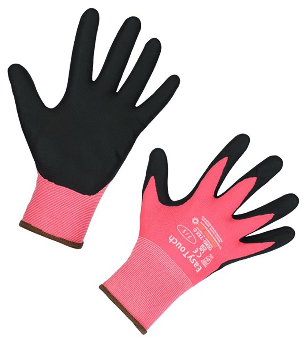 Kerbl Arbeitshandschuhe 3x Touchscreenhandschuh EasyTouch, Lady, pink, Gr. 7/S, 297957