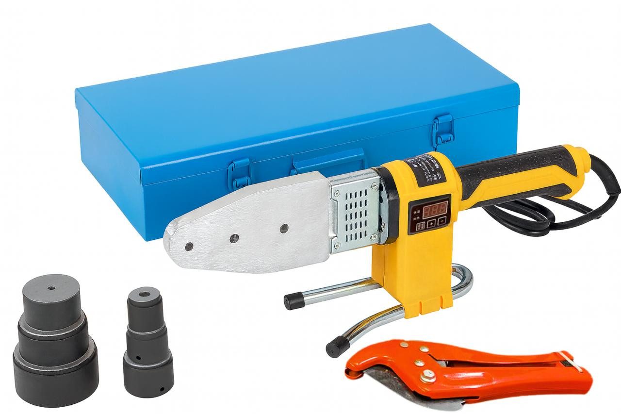 BAOSHISHAN Elektroschweißgerät, 1000W, Heizaufsätze 20–63 mm, Ständer, Werkzeug, Metallkoffer, 1000W Leistung, 220V Betrieb, Digitalanzeige, 20–63 mm, Metallkoffer