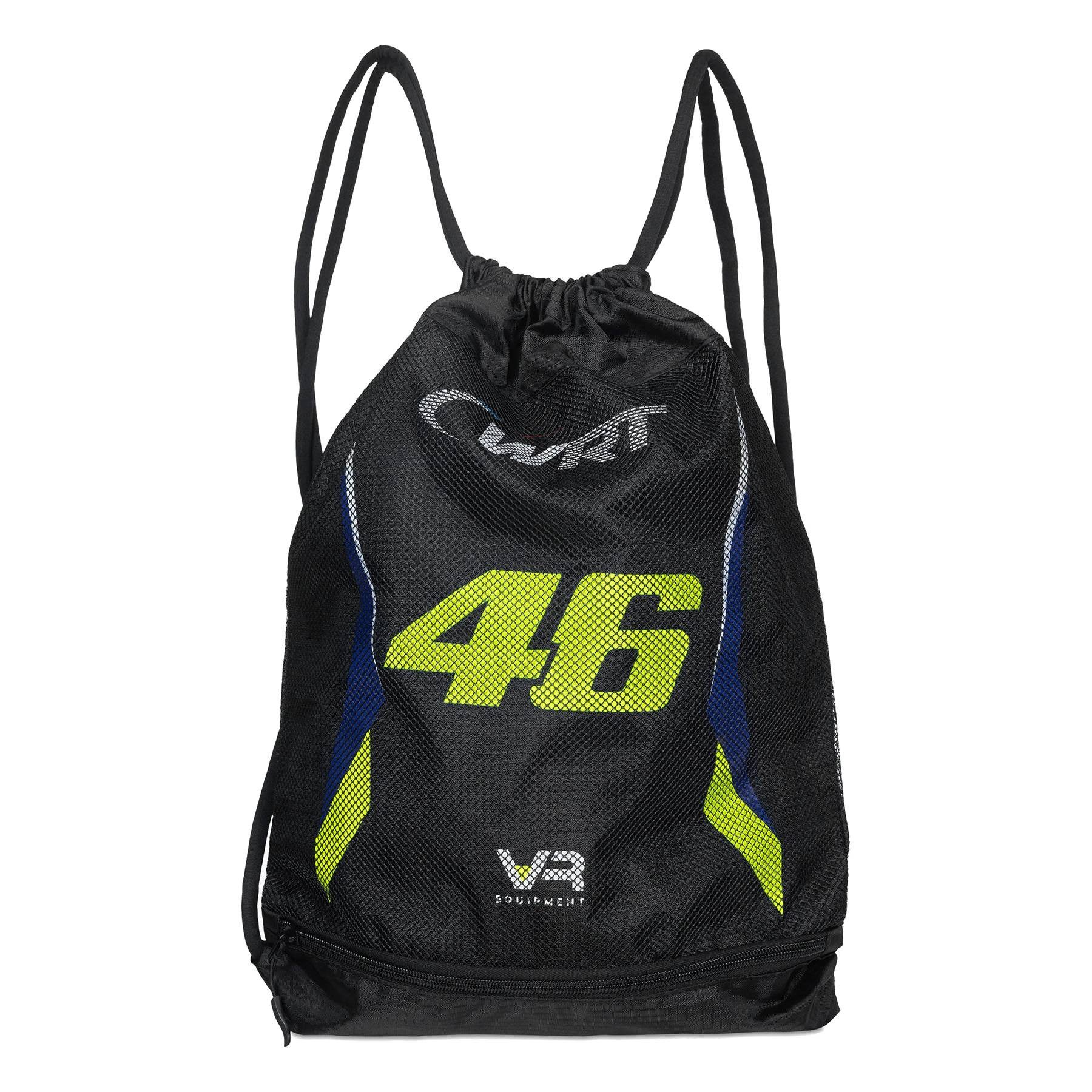 VR46 Sporttasche Valentino Rossi Beutel "WRT 46" - schwarz
