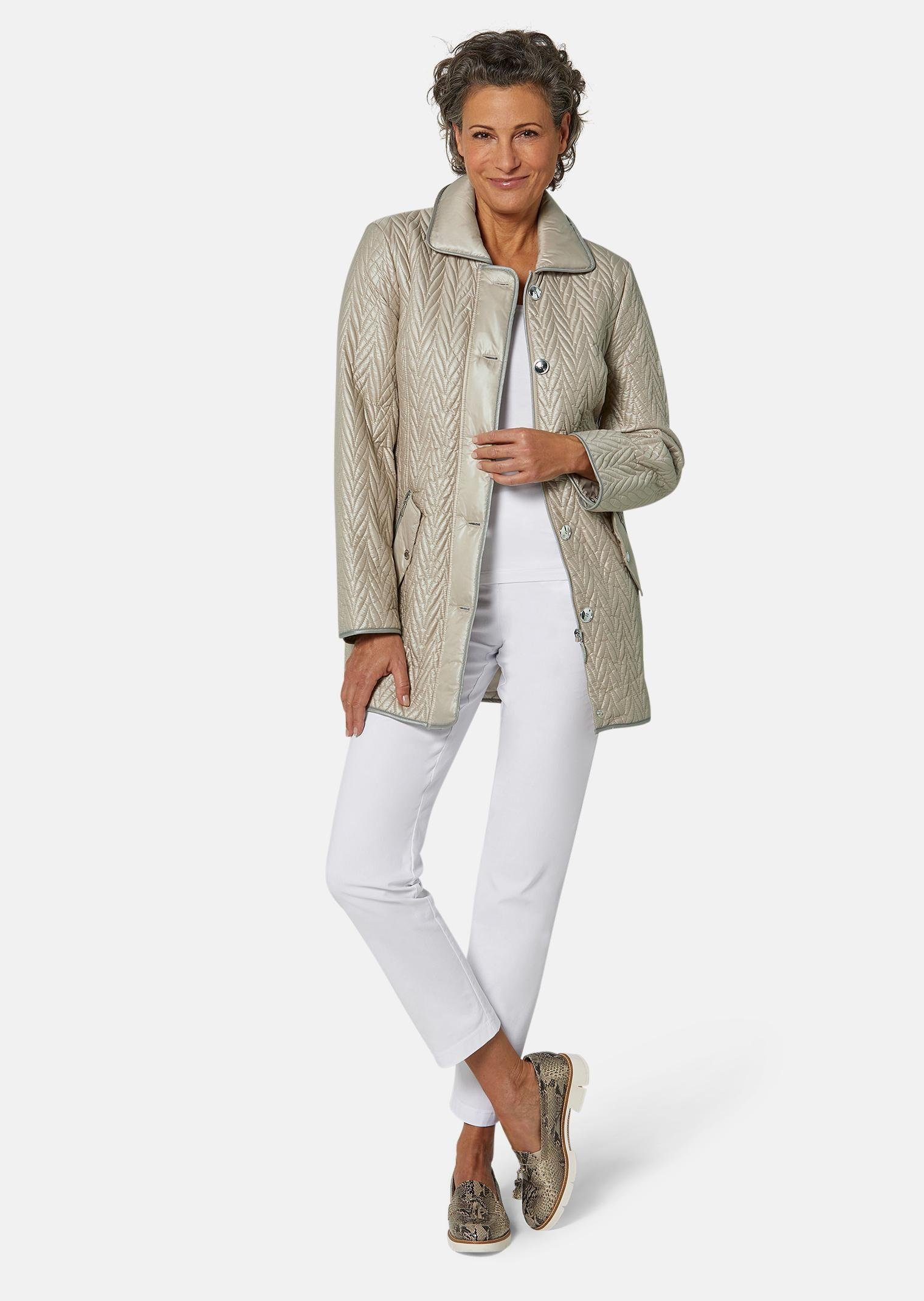 GOLDNER Steppjacke Kurzgröße: beige / helltaupe