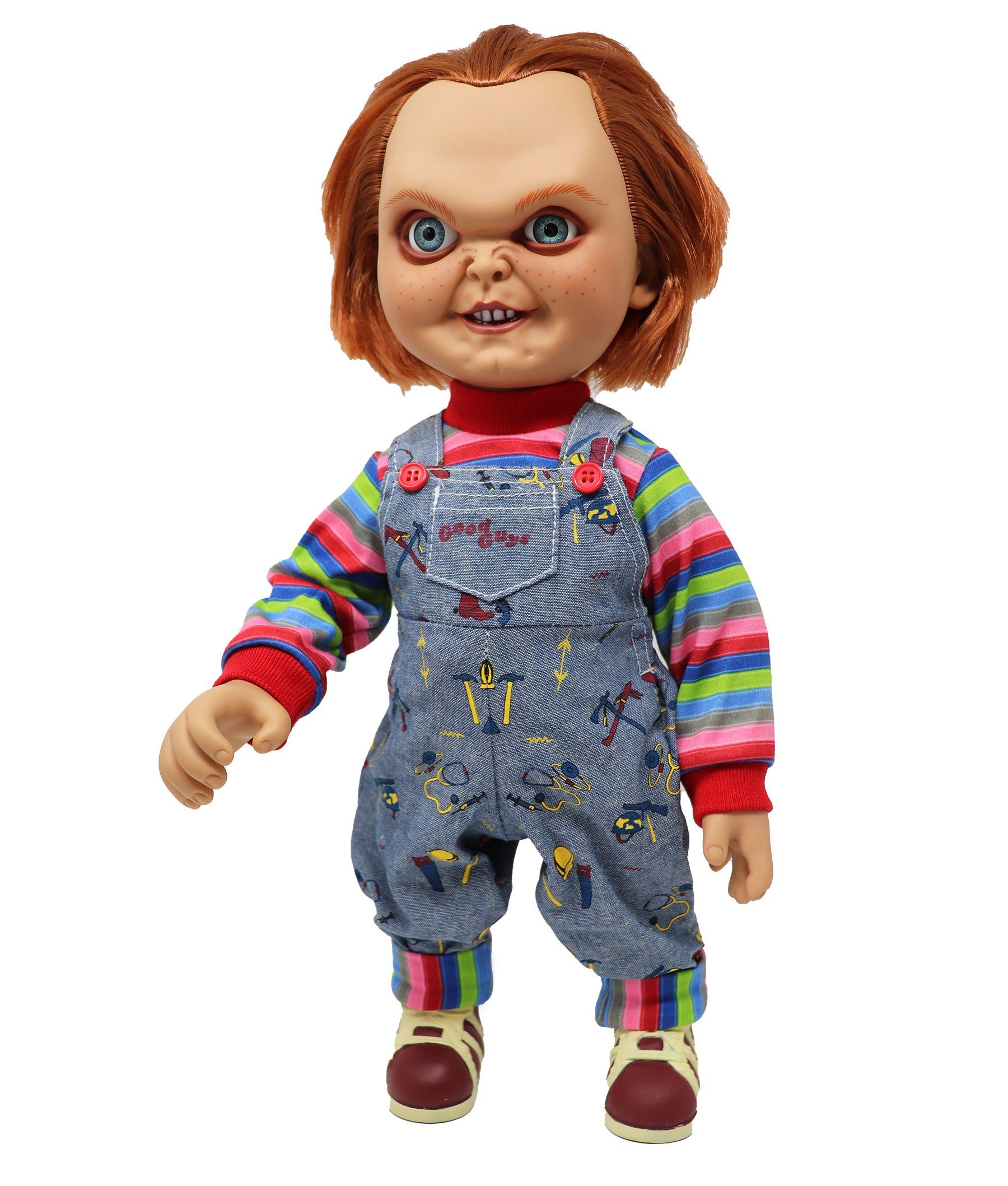 MEZCO Actionfigur Child's Play Chucky Puppe 15 Good Guy Evil Face
