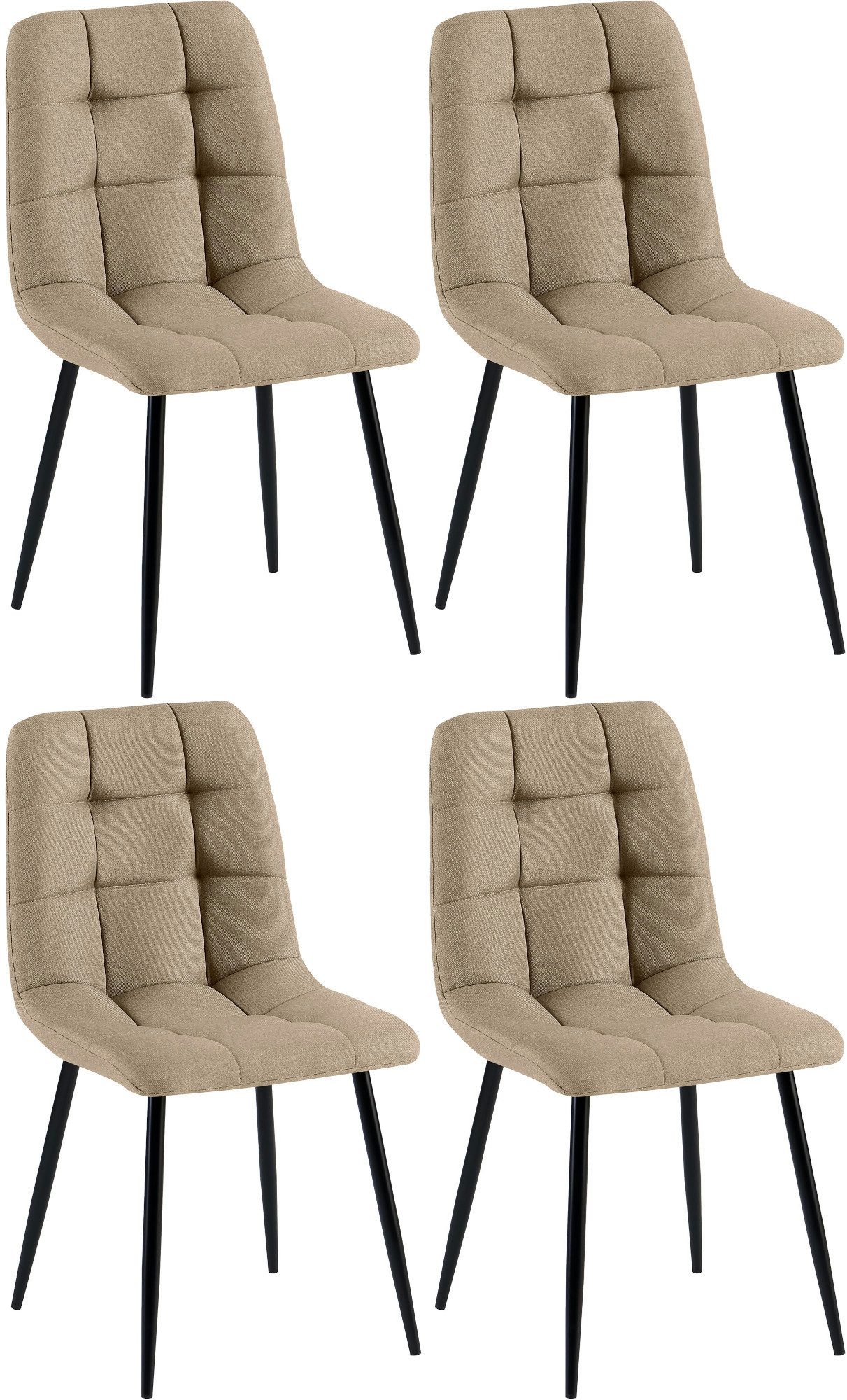 CLP Esszimmerstuhl Tilde (4er Set), Bezug günstig online kaufen