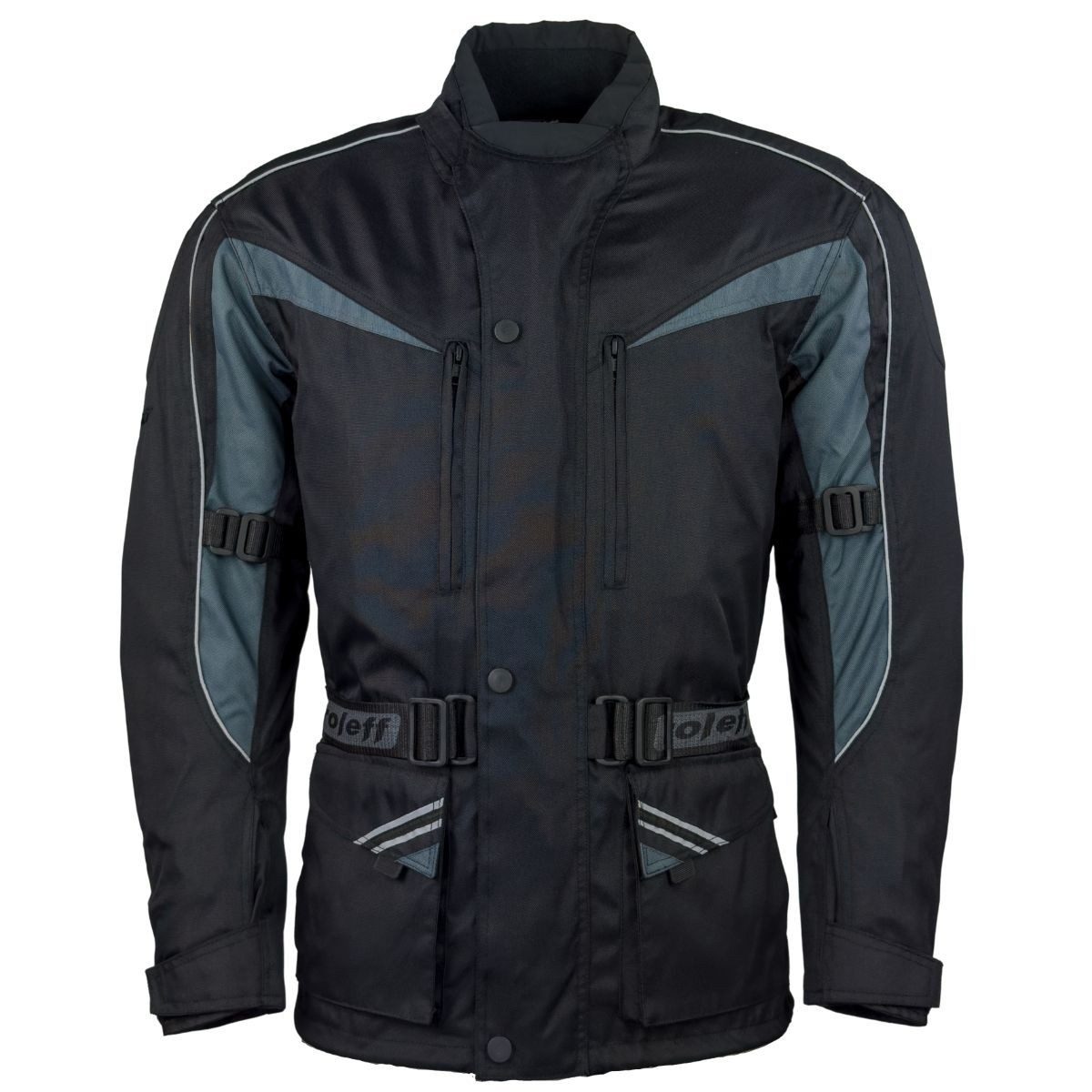 roleff Motorradjacke RO10003 - Schwarz/Grau, wasserdicht, atmungsaktiv & mi günstig online kaufen