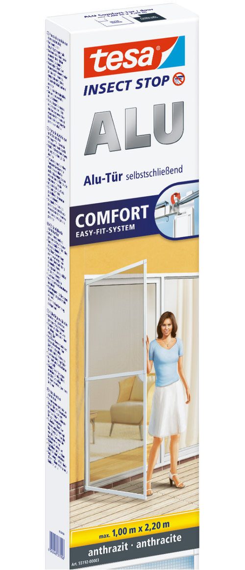 tesa Insektenschutz-Tür Insect Stop ALU Comfort Fliegengitter für Türen - 1 günstig online kaufen