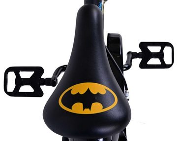 Batman Kinderfahrrad Jungen - 12, 14 oder 16 Zoll - Schwarz - Zwei Handbremsen - bis 60 kg, 85% zusammengebaut, 4 - 6 Jahre, Lenkerhöhe einstellbar