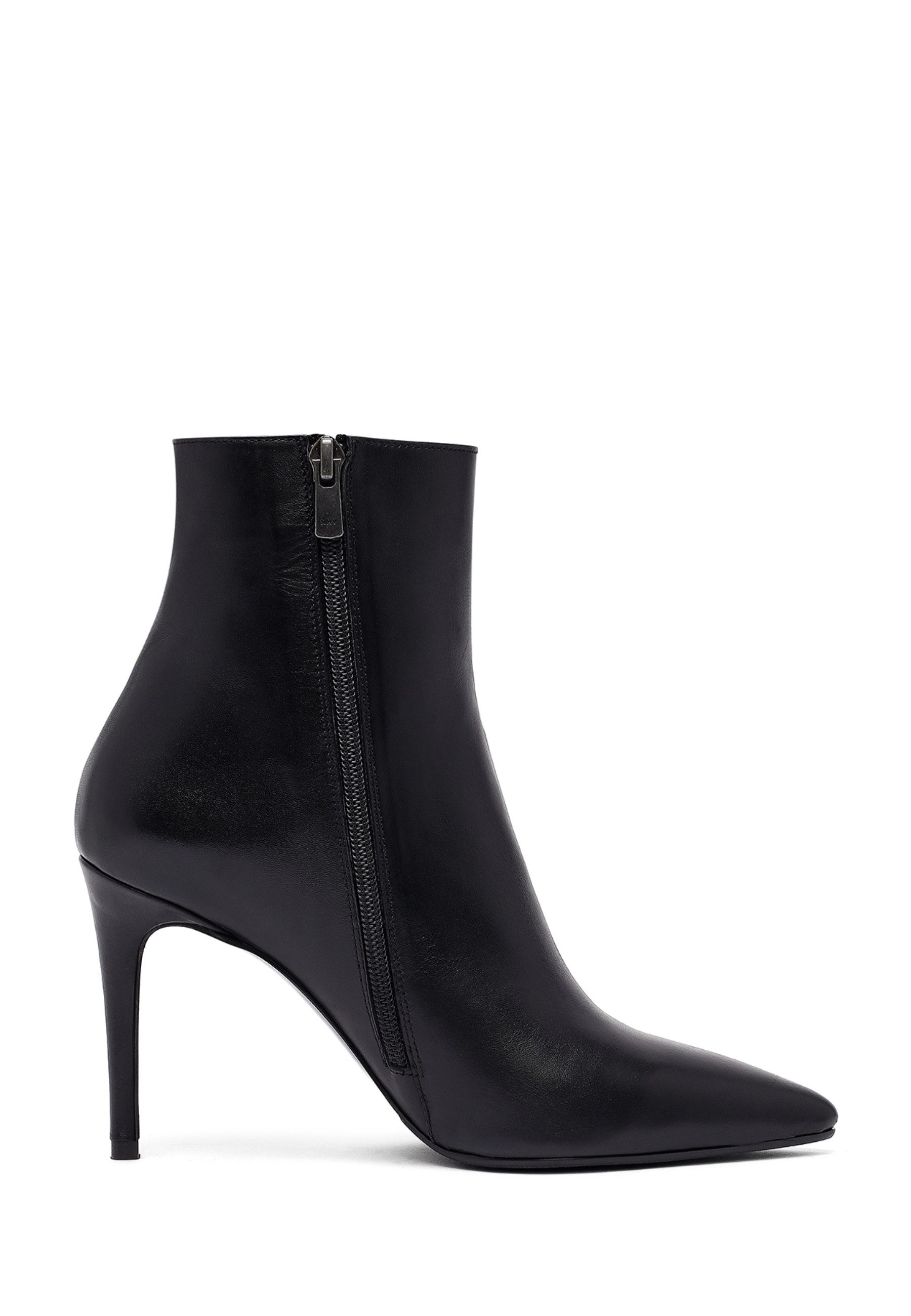 Derimod Absatz-Stiefeletten aus Leder Ankleboots Reißverschluss, Leder-Textil-Futter, TPU Sohle, Absatz 7,5 cm