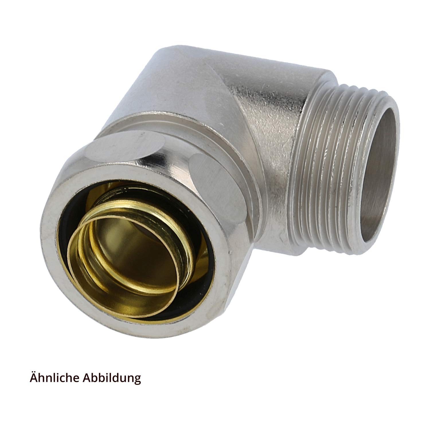 Flexa Schlauchverschraubung Titel:USW-P Metallverschraubung 90 Grad Winkel Gewinde PG16x1,41 für