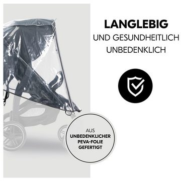 Hauck Kinderwagen-Regenschutzhülle Universal, Regenschutz, Regenverdeck für Buggy Kinderwagen mit Kontakt-Fenster