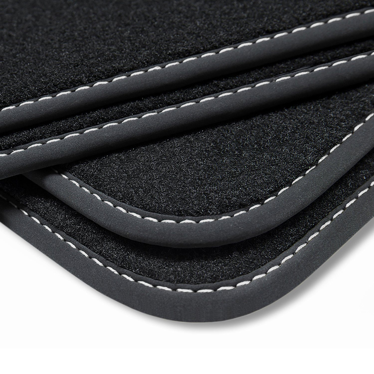 teileplus24 Auto-Fußmatten V267 Velours Fußmatten Set kompatibel mit Skoda Superb 3 2015-