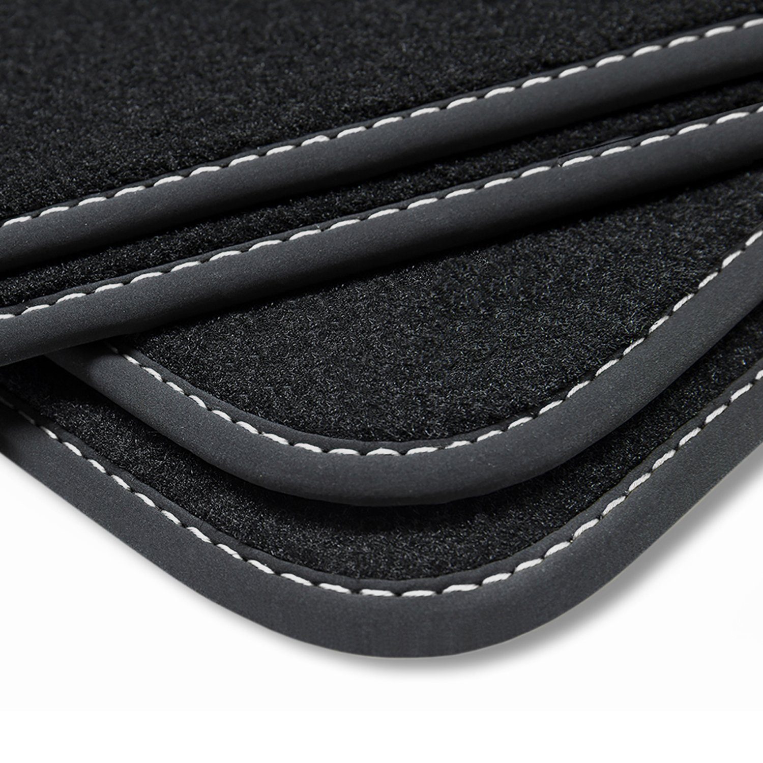 teileplus24 AutoFußmatten V256 Velours Fußmatten Set kompatibel mit VW