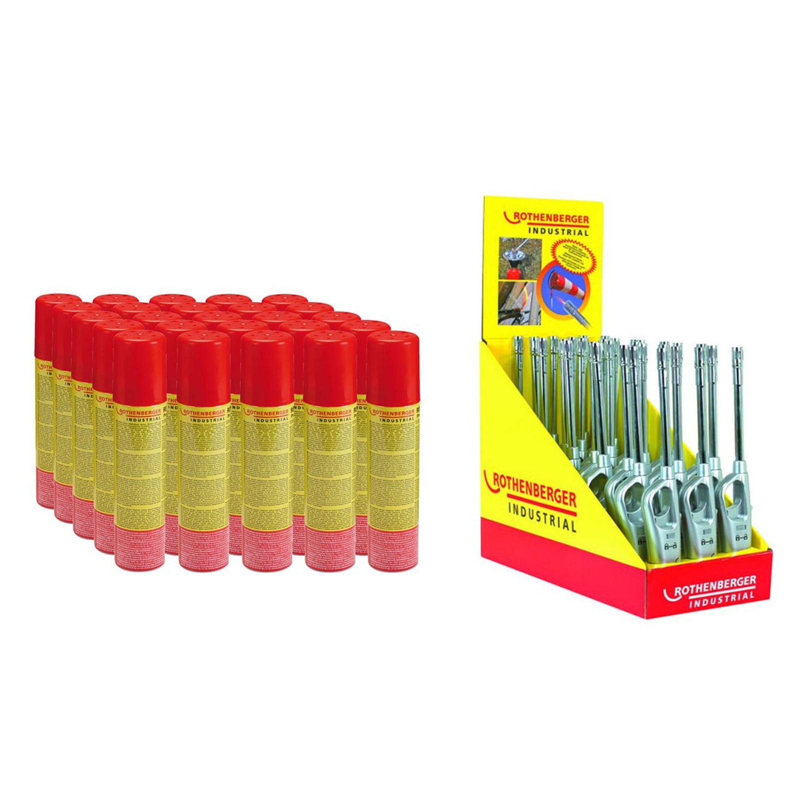 Rothenberger Industrial Gas ROTHENBERGER Industrial 30x Gasanzünder Sturmsicher inkl. 25x Nachfüll