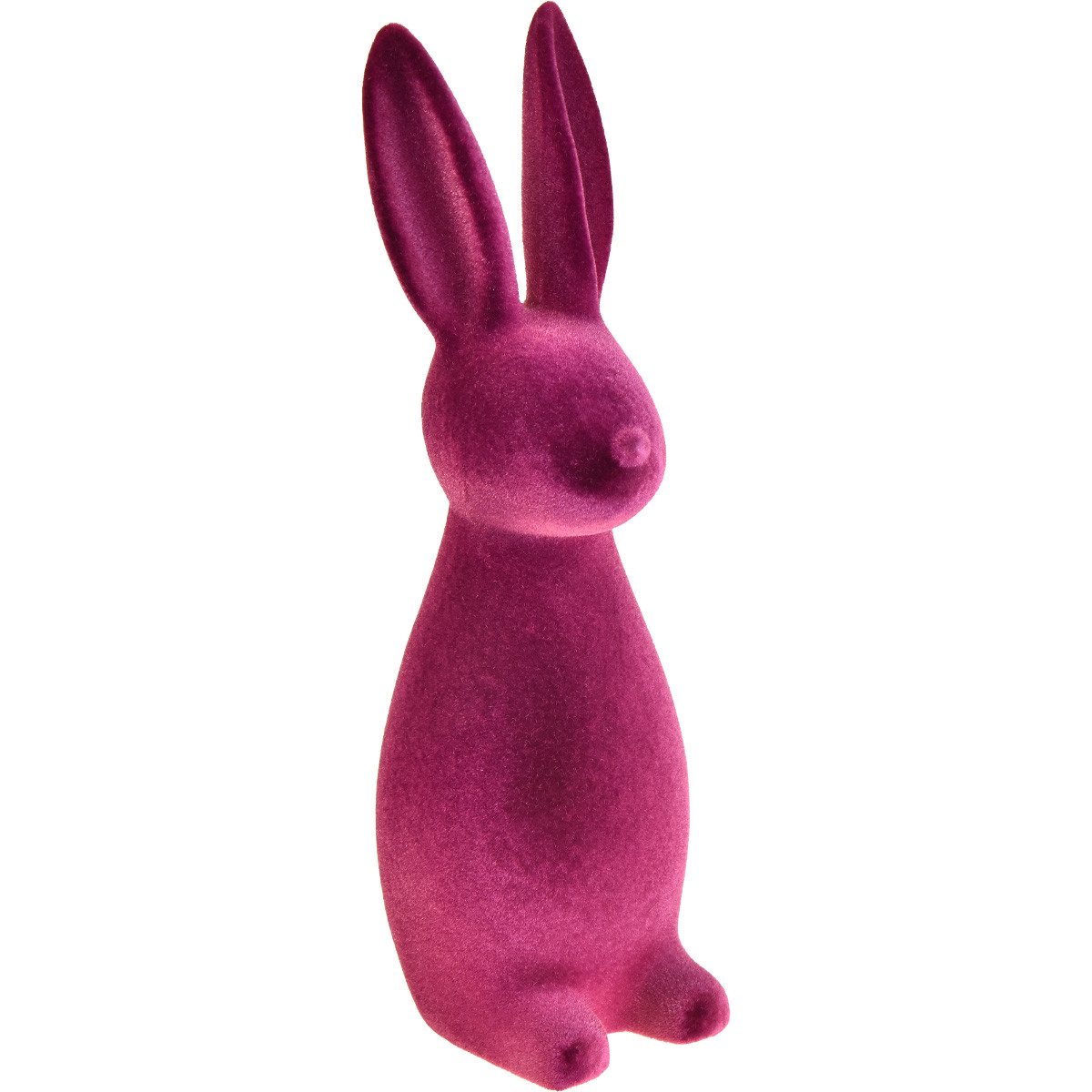 Florists Products Osterhase Osterdeko Figur Hase Beflockt für Tisch und Raumgestaltung