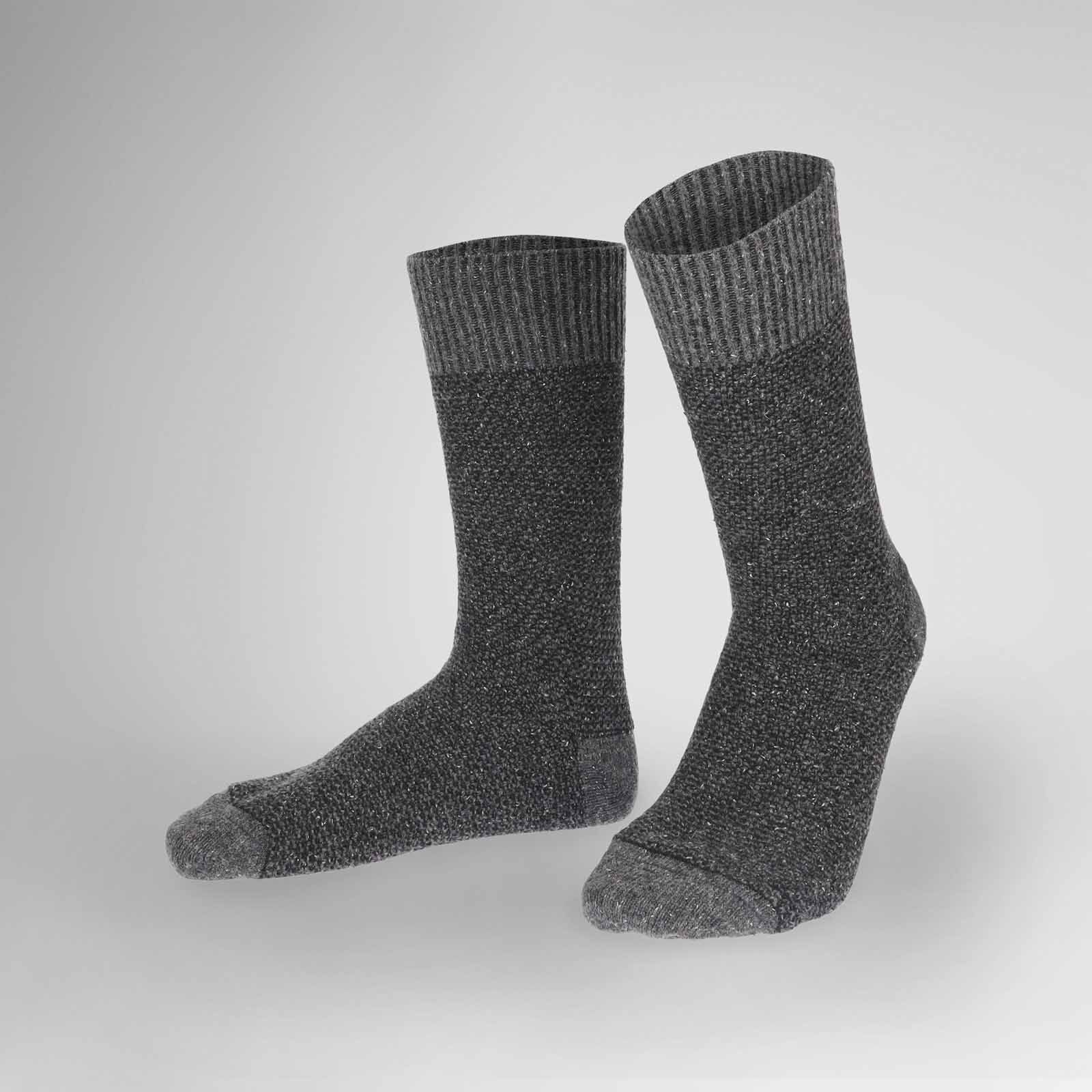Hudson Basicsocken Tweet (1-Paar) Socken mit Struktur und Effektgarn