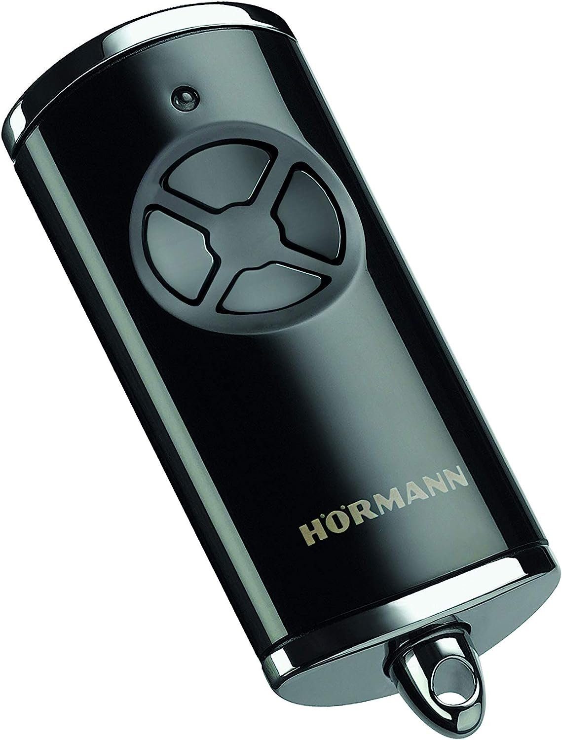 Hörmann Garagentor-Funkempfänger Hörmann Handsender HSE4 868-BS Hochglanz Chrom schwarz Fernbedienung