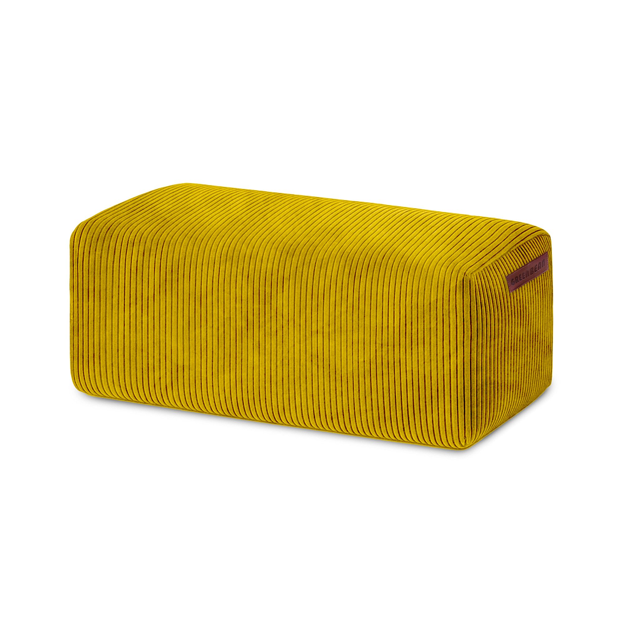 Green Bean Pouf Ottomane Cord (Indoor Sitzhocker Sitzkissen Fußhocker Relax-Sessel, Made in Germany), die ideale Ergänzung zum Sitzsack