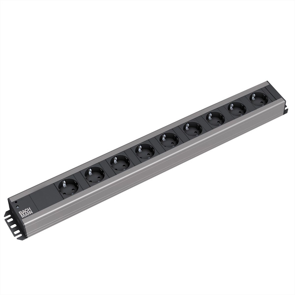 Bachmann Handwerkerleiste 9x Schutzkontakt Steckdosenleiste (Kabellänge 2 m), 300.001