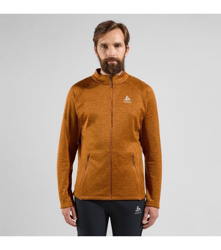 Odlo Fleecejacke Tenica Mid Layer Full Zip (weich aufgebürstete Innenseite)