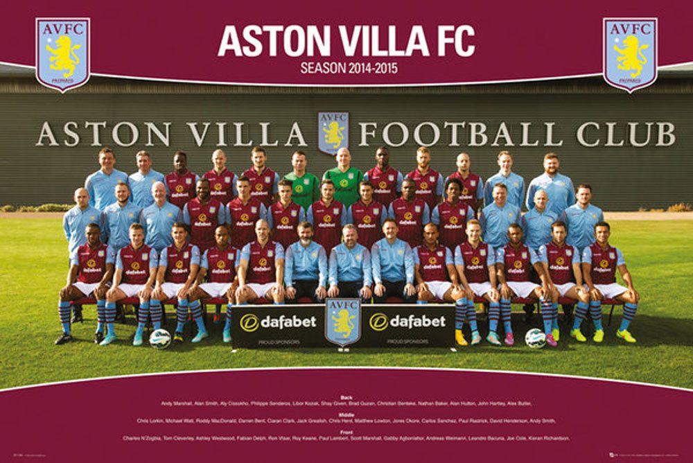 Poster Fußball - Poster - Aston Villa - Team Photo 14/15