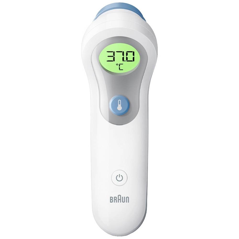Braun Fieberthermometer No touch + touch Fieberthermometer BNT300WE, Mit LED Beleuchtung