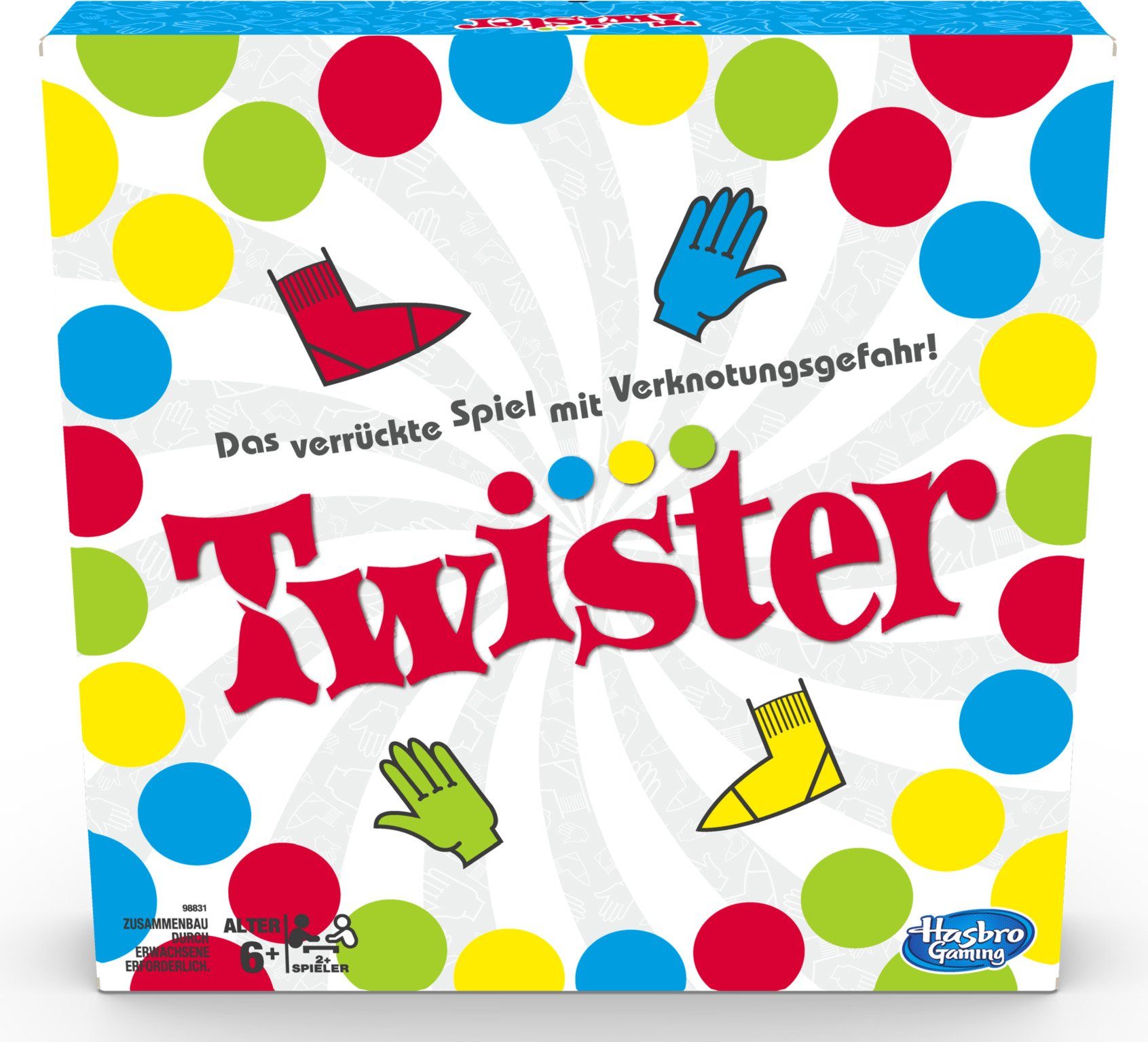 Twister, Made das Europe Spiel; Spiel, Hasbro in verrückte