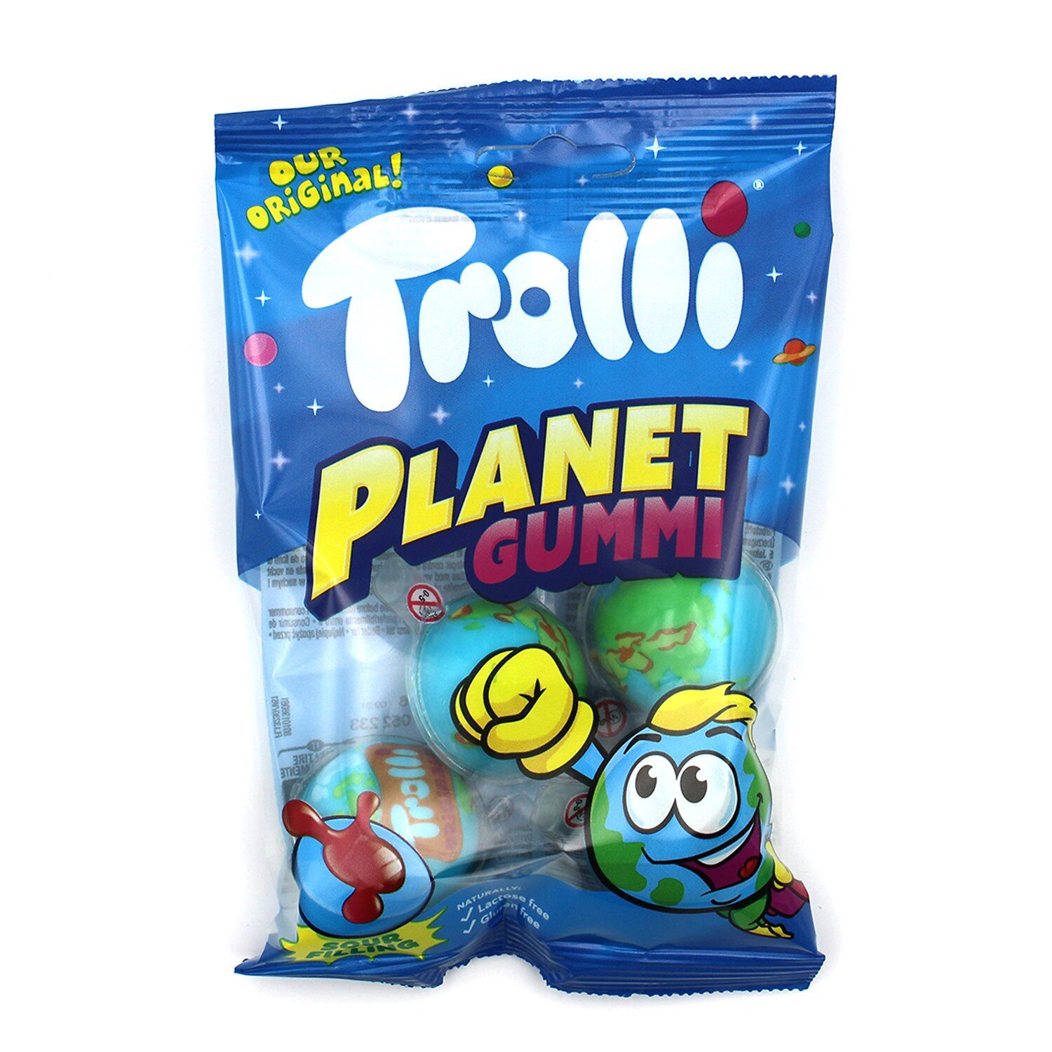 TROLLI Süßigkeit, 1 x 75 g, Trolli Planet Gummi Beutel
