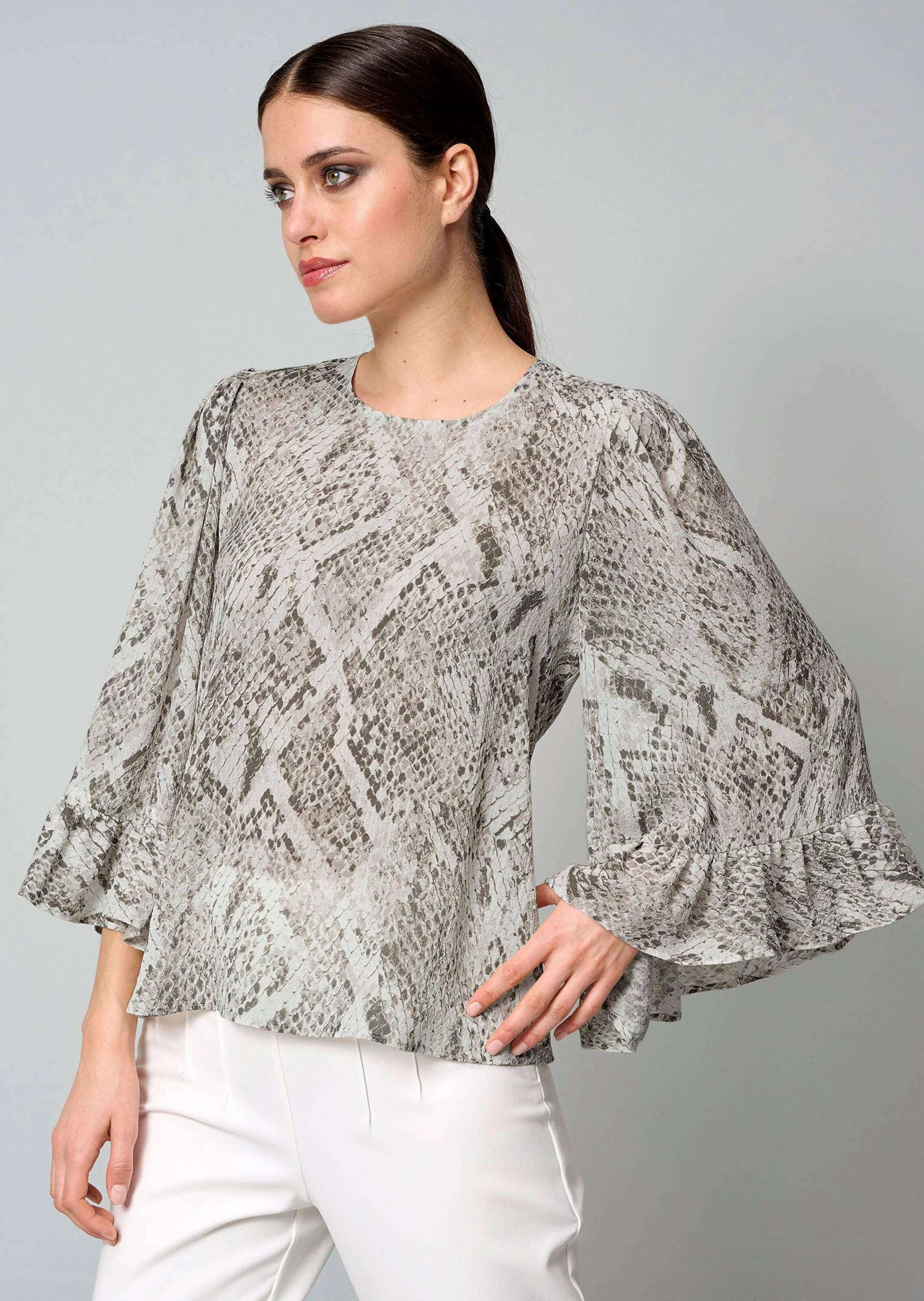 Alba Moda Kurzarmbluse Bluse mit Volant günstig online kaufen