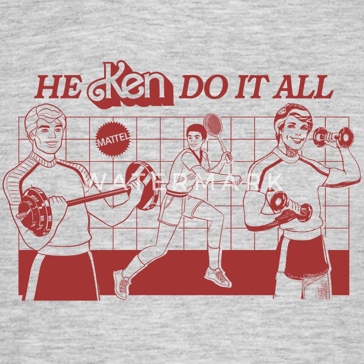 Spreadshirt T-Shirt Barbie Ken Design Spruch He Ken Do It All Männer T-Shirt (1-tlg)