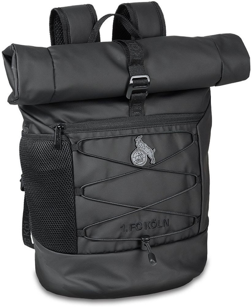 1. FC Köln Freizeitrucksack Rolltop Rucksack Black