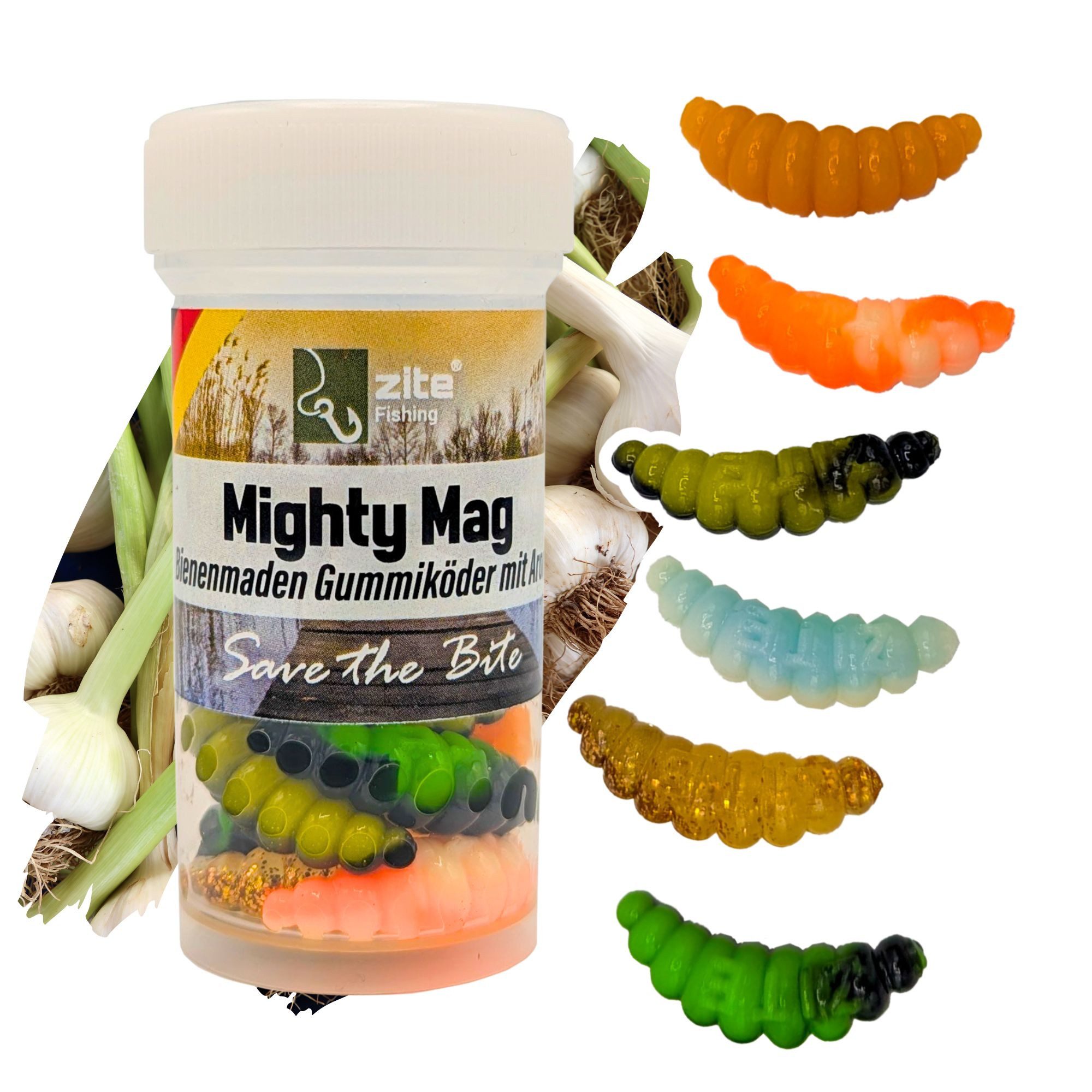 Kunstköder Mighty Mag Mix Aroma 2,8 cm Bienenmade 12 Stück