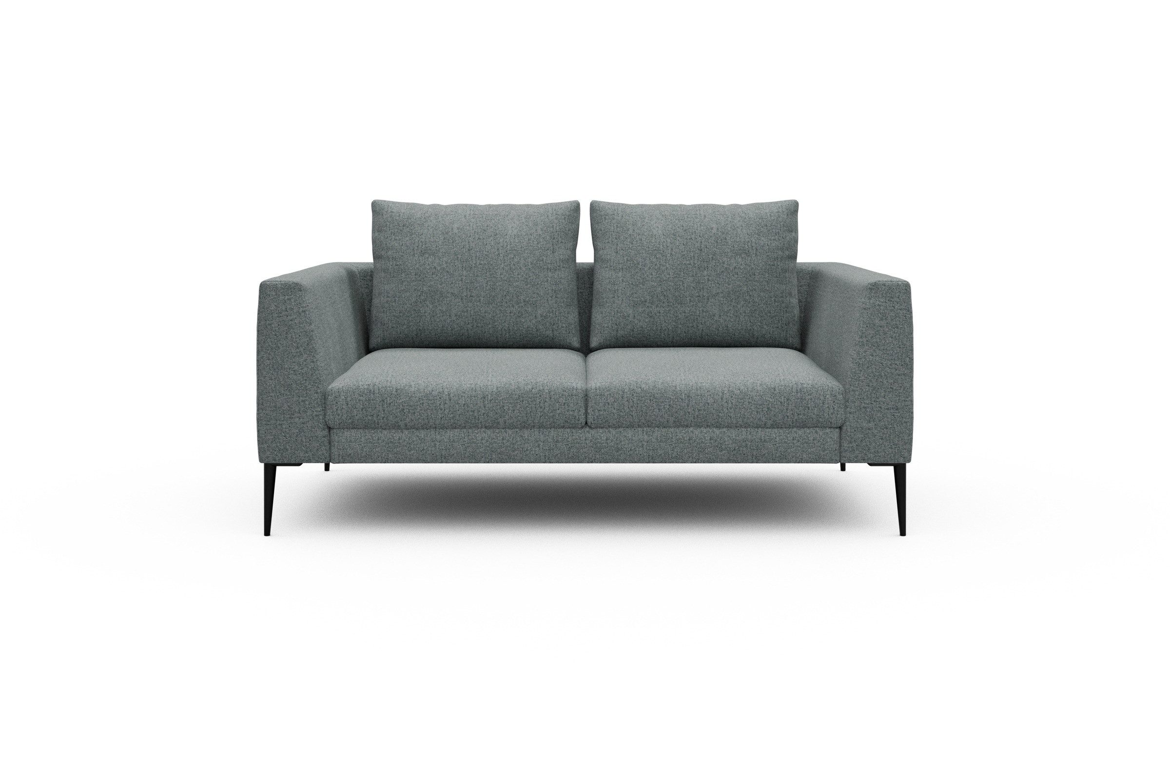 moebelfaktor Sofa Paul 2-Sitzer, Skandinavisches Design, niedrige Bauhöhe, für Saugroboter geeignet