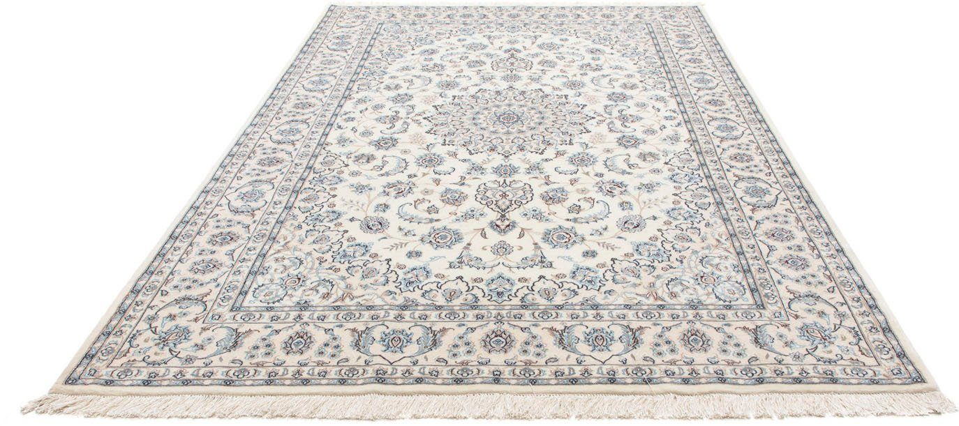 Wollteppich Nain 9la Medaillon Beige 299 x 200 cm, morgenland, rechteckig, Höhe: 6 mm, Unikat mit Zertifikat