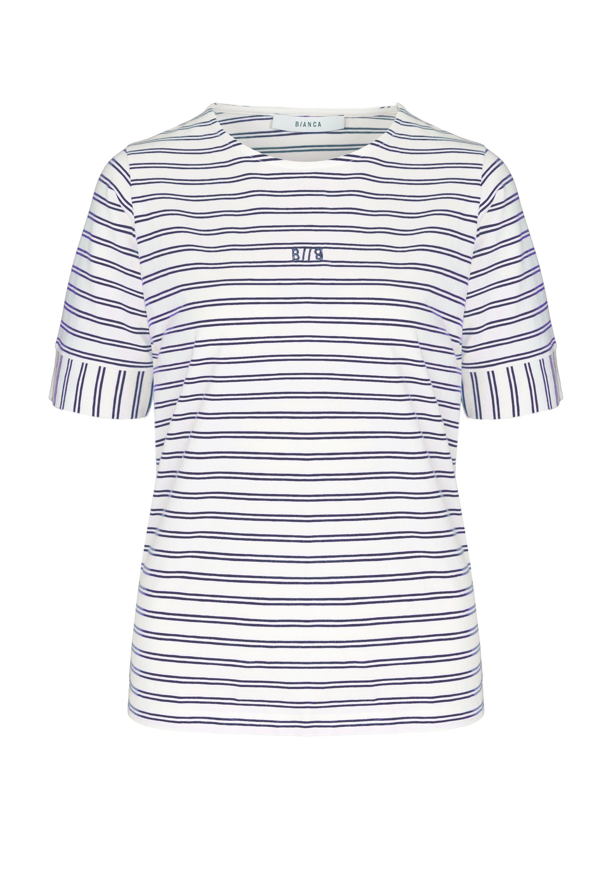 bianca Kurzarmshirt DINIA in modernem Ringeldessin in Trendfarbe günstig online kaufen