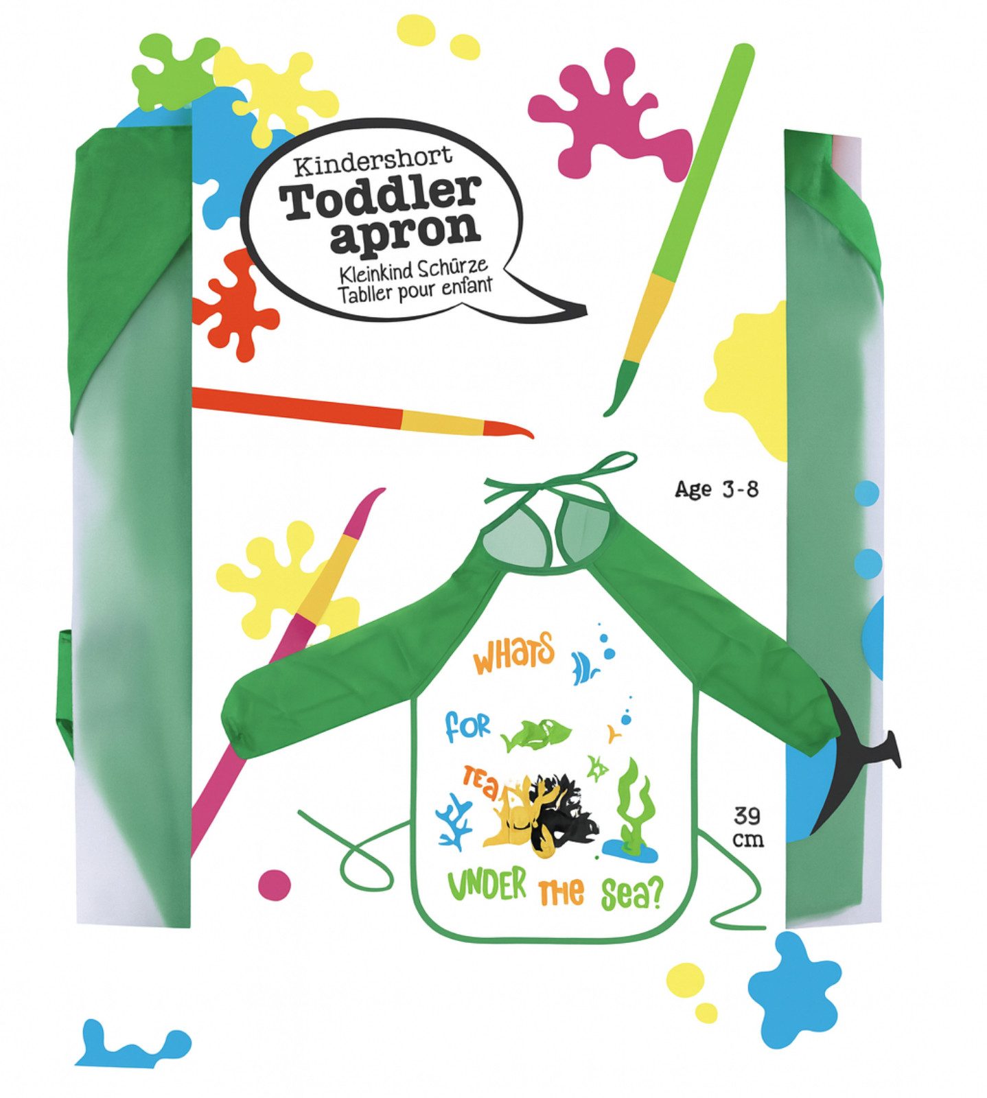 Koopman Malschürze Kinderschürze Bastelkittel Einheitsgröße Grün / Pink, (1 günstig online kaufen