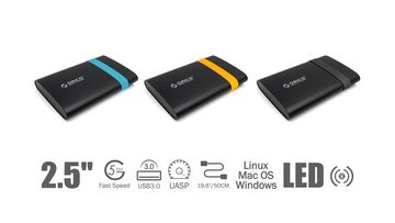 ORICO Externe Festplatte 300GB 2.5" USB 3.0 schwarz externe HDD-Festplatte (300GB) 2,5", für PC Laptop TV PS4 PS5 Xbox, kompatibel mit Windows Mac und Linux