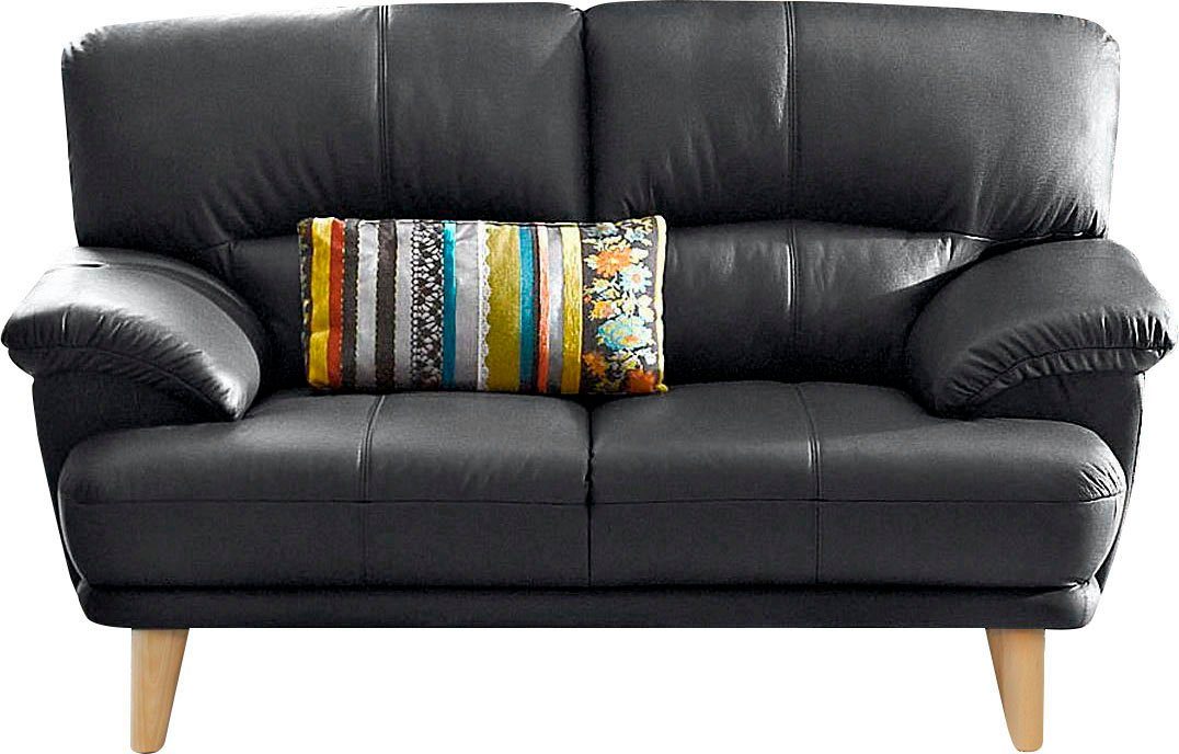 TRENDMANUFAKTUR 2-Sitzer Cecilia, italienische Designsprache, tolle Details, hoher Sitzkomfort und extrabequeme Armlehnen