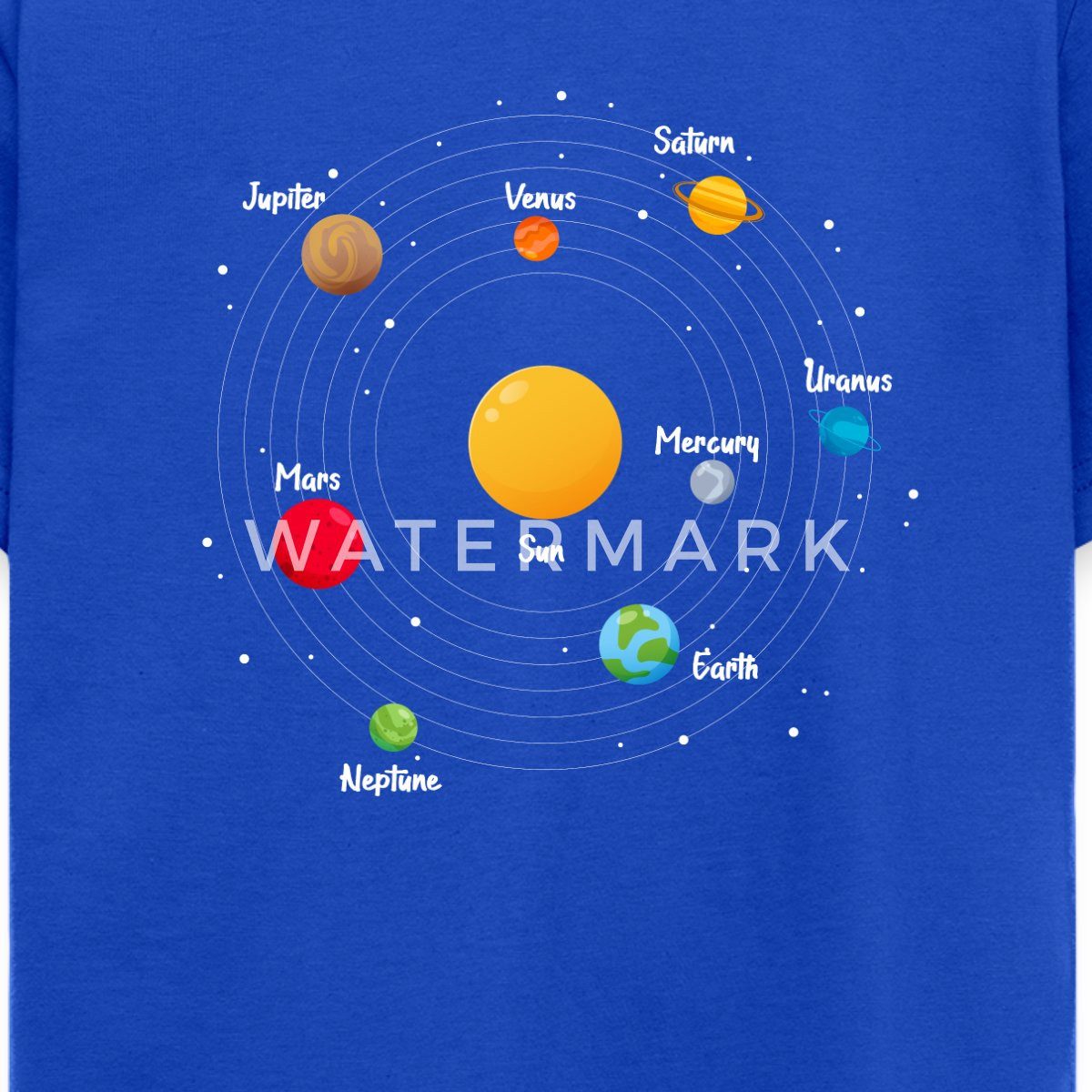 Spreadshirt T-Shirt Sonnensystem Planeten Universum Kinder T-Shirt (1-tlg)