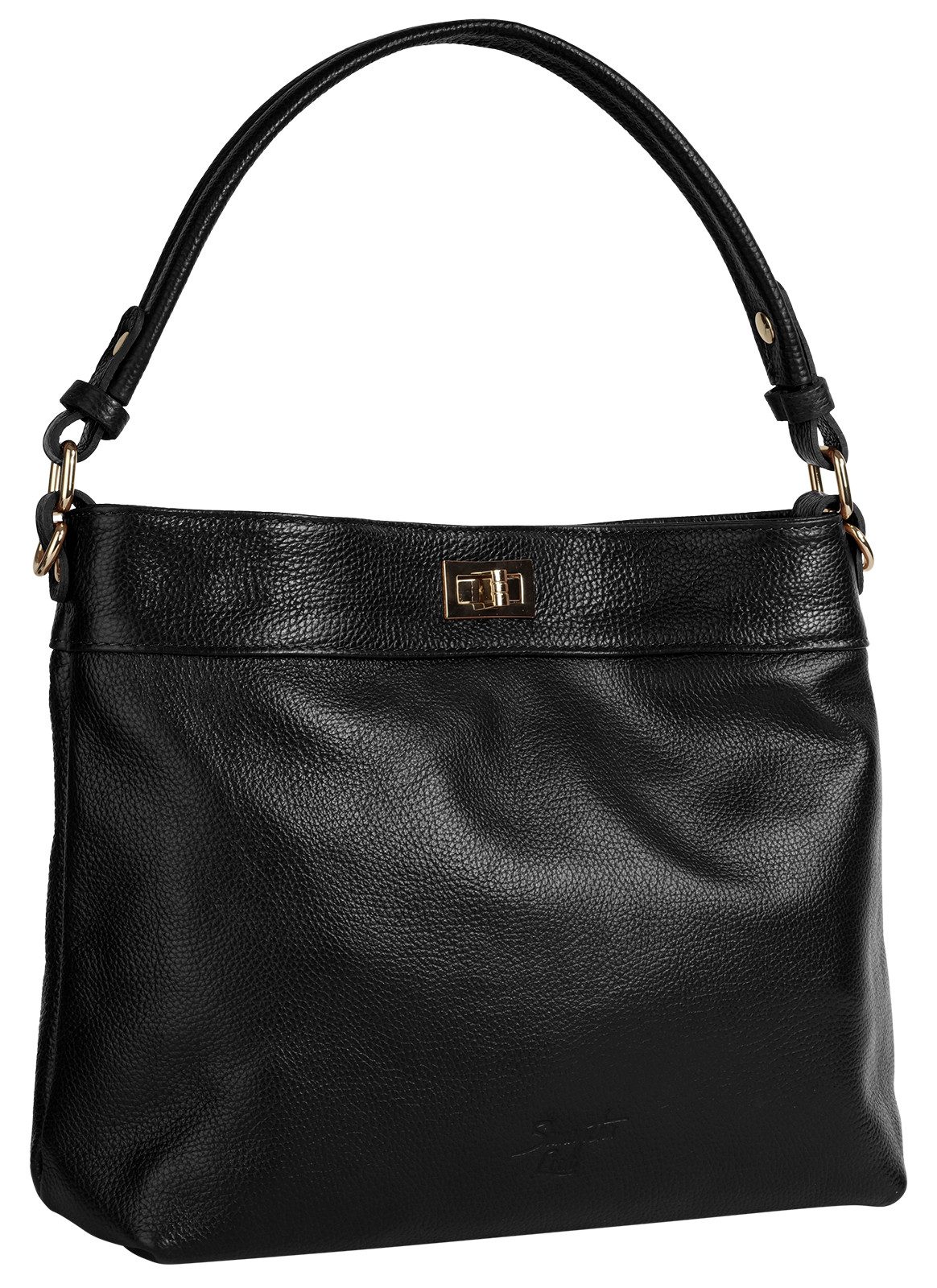 Samantha Look Henkeltasche, echt Leder, Made in Italy