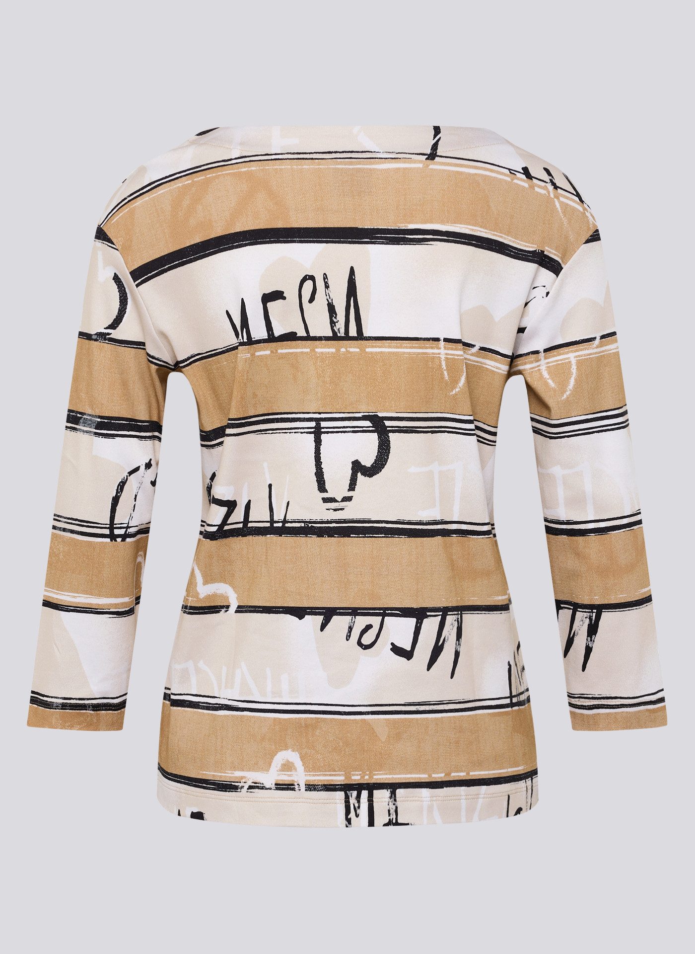 Rabe 3/4-Arm-Shirt mit All-Over Schriftzüge