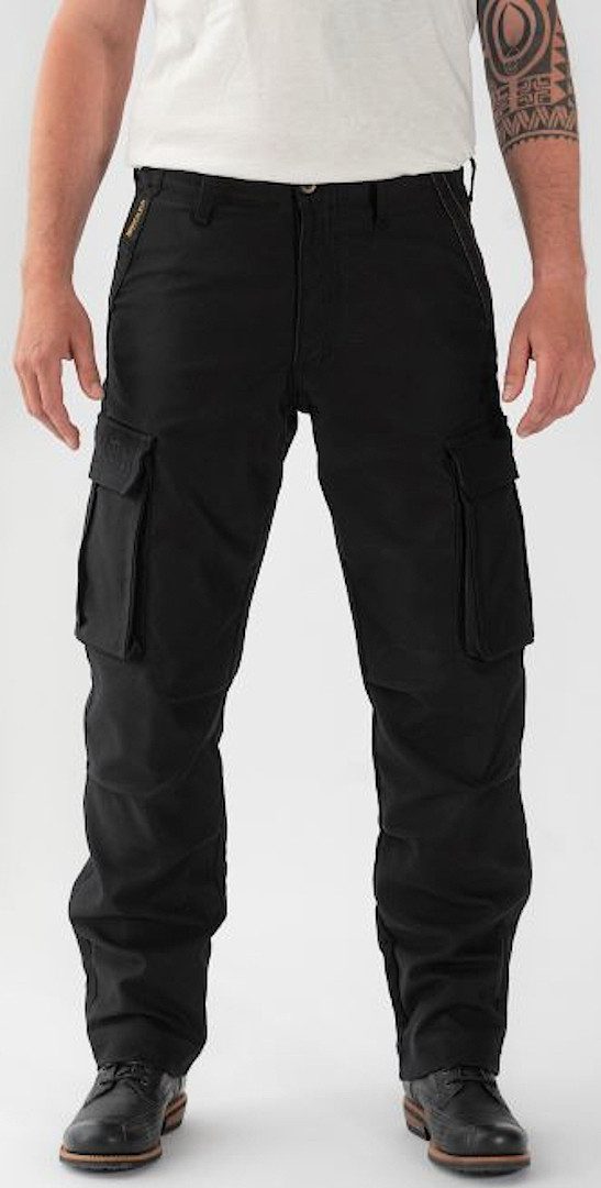 Rokker Motorradhose Black Jack Cargo Motorrad Textilhose Atmungsaktiv protektoren abriebfest