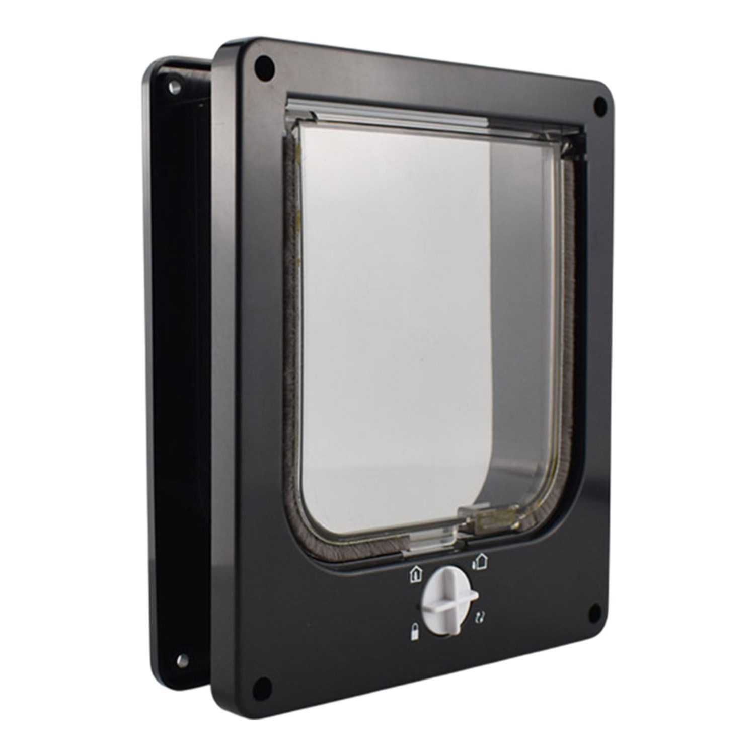 Refttenw Katzenklappe Sicherheits-Haustier-Tür mit 4-Wege-Schloss,Katzentür günstig online kaufen