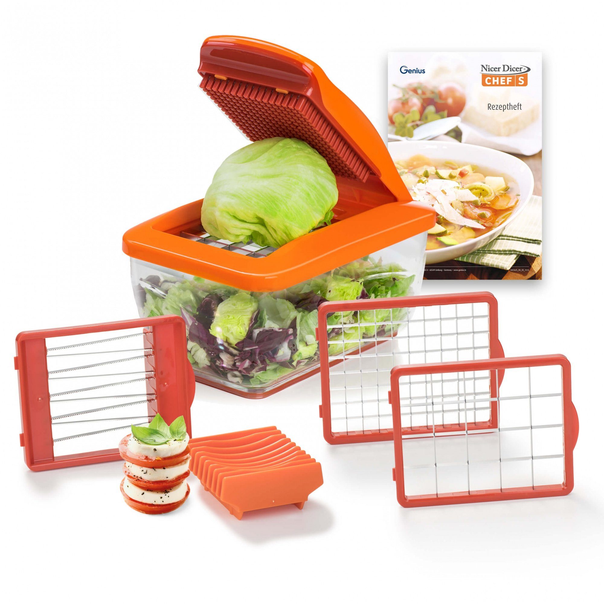 Genius Gemüseschneider Nicer Dicer Chef S, Set 8tlg., 25 W online