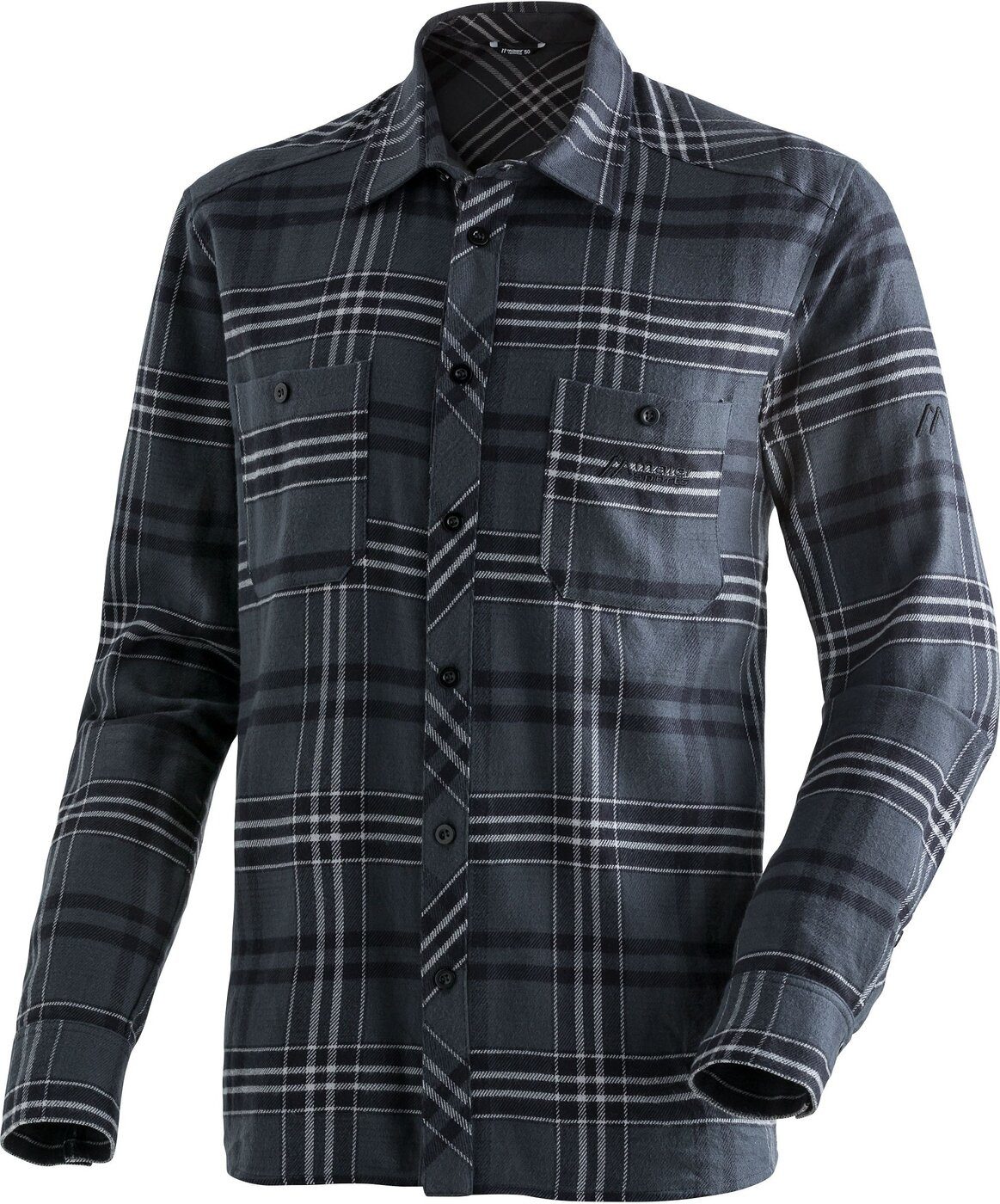 Maier Sports Outdoorhemd Predeal M GREY CHECK