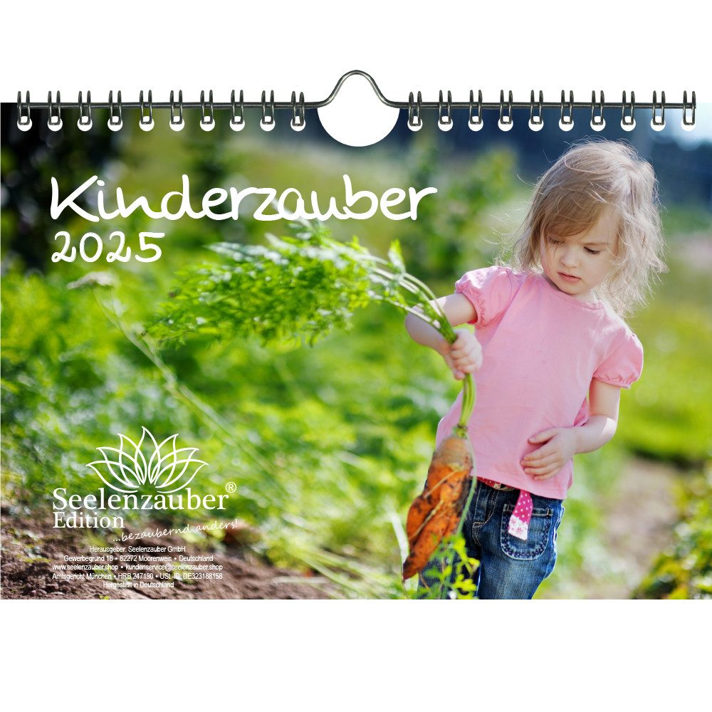 Seelenzauber Wandkalender Kindernzauber DIN A5 Kalender für 2025 Kinder