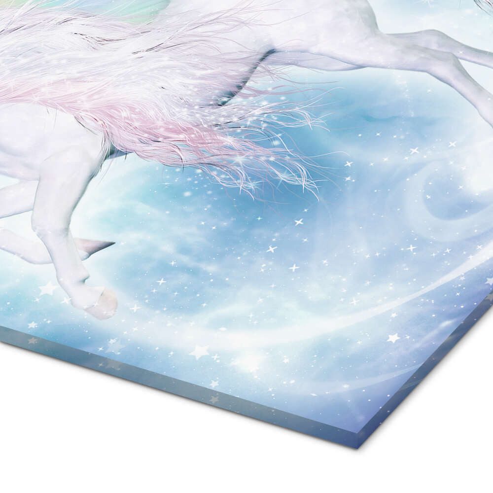 Posterlounge Wandbild Regenbogen-Einhorn Pegasus, Dolphins DreamDesign, erhältlich als Poster, Leinwandbild, Wandsticker oder Acrylglasbild